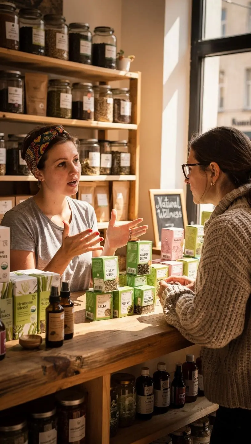 Žolelių mišinys, naudojamas tradicinėje salierų sėklų arbatos receptūroje.